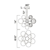 Pallocino Chrome Chandelier
