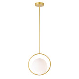 Celeste 14in Medallion Gold Mini Pendant