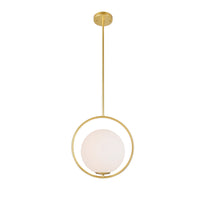 Celeste 14in Medallion Gold Mini Pendant