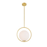 Celeste 14in Medallion Gold Mini Pendant