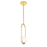 Celeste 8in Medallion Gold Mini Pendant