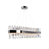 Glace Integrated LED 40in Curved Chandelier