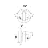 Private I Integrated LED Adjustable Round Wall Sconce