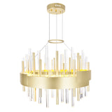 Millipede Integrated LED Satin Gold Chandelier