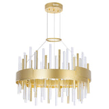 Millipede Integrated LED Satin Gold Chandelier