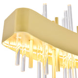 Millipede Integrated LED Satin Gold Chandelier