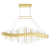 Millipede Integrated LED Satin Gold Chandelier