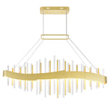 Millipede Integrated LED Satin Gold Chandelier