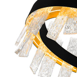 Guadiana Integrated LED 24in Chandelier with Handcrafted Glass