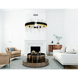 Guadiana Integrated LED 24in Chandelier with Handcrafted Glass