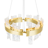 Guadiana Integrated LED 24in Chandelier with Handcrafted Glass