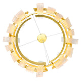 Guadiana Integrated LED 24in Chandelier with Handcrafted Glass