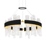 Guadiana Integrated LED 32in Chandelier with Handcrafted Glass