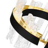 Guadiana Integrated LED 32in Chandelier with Handcrafted Glass