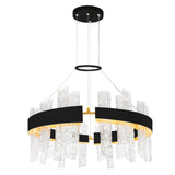 Guadiana Integrated LED 32in Chandelier with Handcrafted Glass