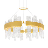 Guadiana Integrated LED 32in Chandelier with Handcrafted Glass