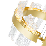 Guadiana Integrated LED 32in Chandelier with Handcrafted Glass