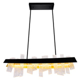 Guadiana Integrated LED 39in Chandelier with Handcrafted Glass