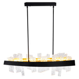 Guadiana Integrated LED 39in Chandelier with Handcrafted Glass