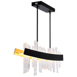 Guadiana Integrated LED 39in Chandelier with Handcrafted Glass