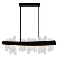 Guadiana Integrated LED 39in Chandelier with Handcrafted Glass