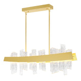 Guadiana Integrated LED 39in Chandelier with Handcrafted Glass