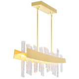 Guadiana Integrated LED 39in Chandelier with Handcrafted Glass