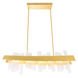 Guadiana Integrated LED 39in Chandelier with Handcrafted Glass