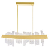 Guadiana Integrated LED 39in Chandelier with Handcrafted Glass