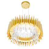 Cityscape Satin Gold Chandelier