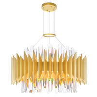 Cityscape Satin Gold Chandelier