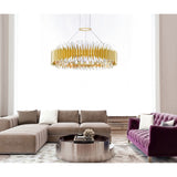 Cityscape Satin Gold Chandelier