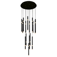 Flute Integrated LED 24in Chandelier