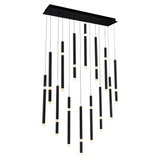 Flute Integrated LED 32in Chandelier