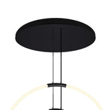 Hoops Integrated LED 35in 6 Ring Chandelier
