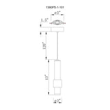 Lena Integrated LED 5in Mini Pendant