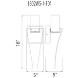 Catania Integrated LED 5in Wall Light