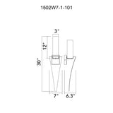 Catania Integrated LED 7in Wall Light