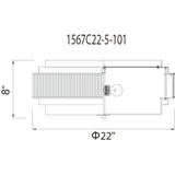 Valdivia 5 Light 22in Flush Mount