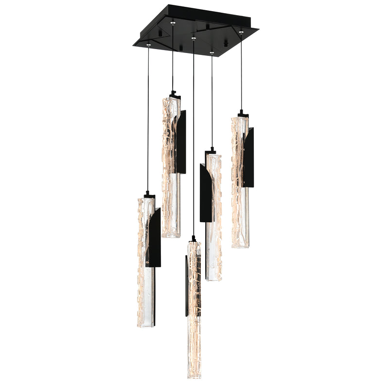 Valira Integrated LED 12in Mini Pendant with Handcrafted Glass