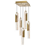 Valira Integrated LED 12in Mini Pendant with Handcrafted Glass