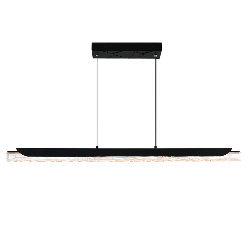 Valira Integrated LED 48in Chandelier with Handcrafted Glass