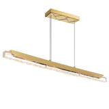 Valira Integrated LED 48in Chandelier with Handcrafted Glass