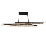 Valira Integrated LED 60in Chandelier with Handcrafted Glass