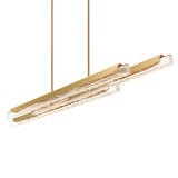 Valira Integrated LED 60in Chandelier with Handcrafted Glass