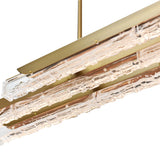 Valira Integrated LED 60in Chandelier with Handcrafted Glass