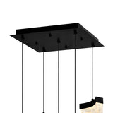 Lava Integrated LED 12in Mini Pendant with Handcrafted Glass