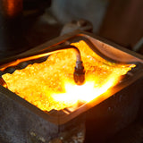Lava Integrated LED 12in Mini Pendant with Handcrafted Glass