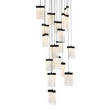 Lava Integrated LED 24in Chandelier with Handcrafted Glass