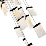 Lava Integrated LED 24in Chandelier with Handcrafted Glass